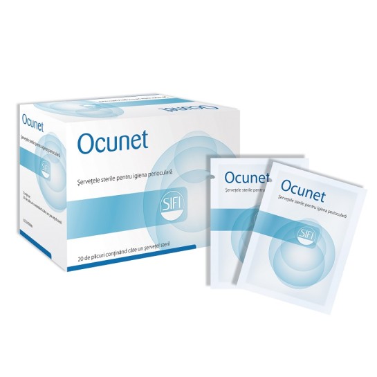 Ocunet, servetele oftalmice, 20 bucăti, Sifi