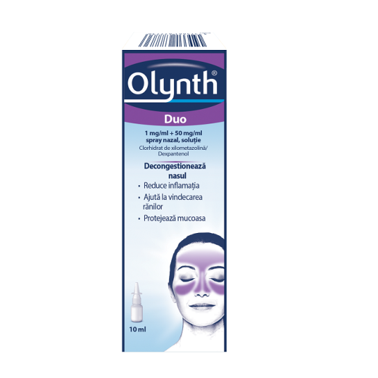 Olynth Duo, 1 mg/ml+50 mg/ml spray nazal, solutie, 10 ml, McNeil