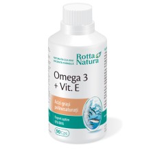 Omega 3 1000mg + Vitamina E, 90 capsule, Rotta Natura