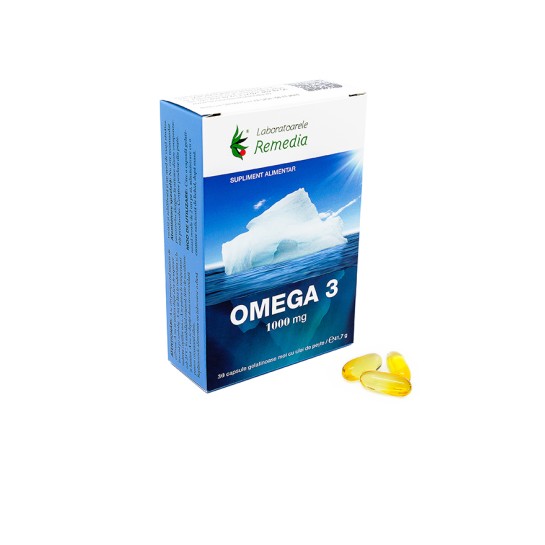 Omega 3, 1000mg, 30 capsule, Remedia