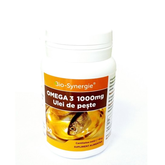 Omega 3 1000mg ulei de peste, 30 capsule, Bio Synergie