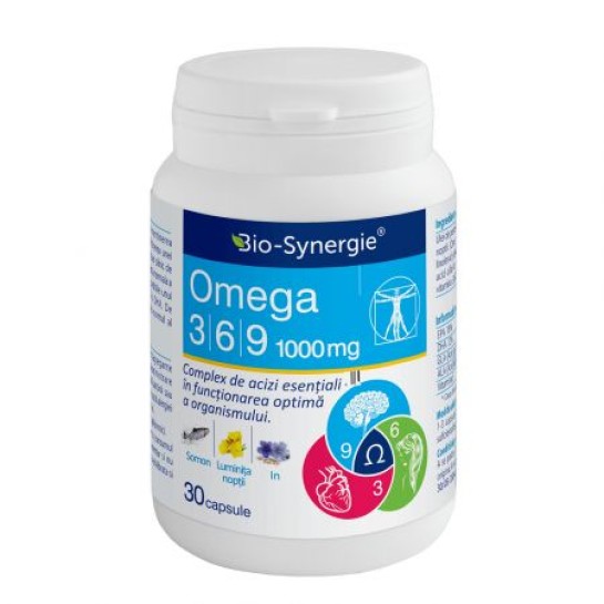 Omega 3-6-9 1000mg, 30 capsule, Bio Synergie 