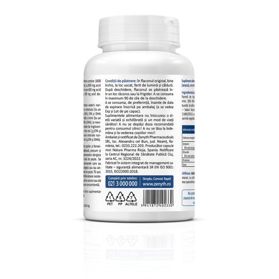 Omega 3 Marin, 60 capsule, Zenyth 