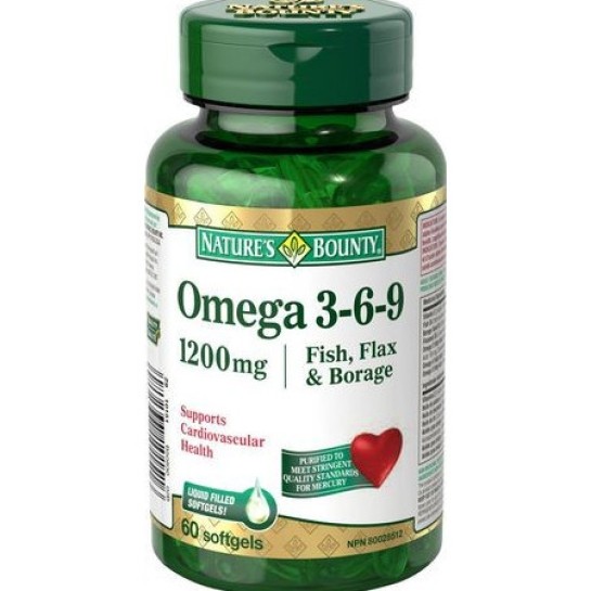 Omega 3-6-9 Nature's Bounty, 60 tablete, Walmark