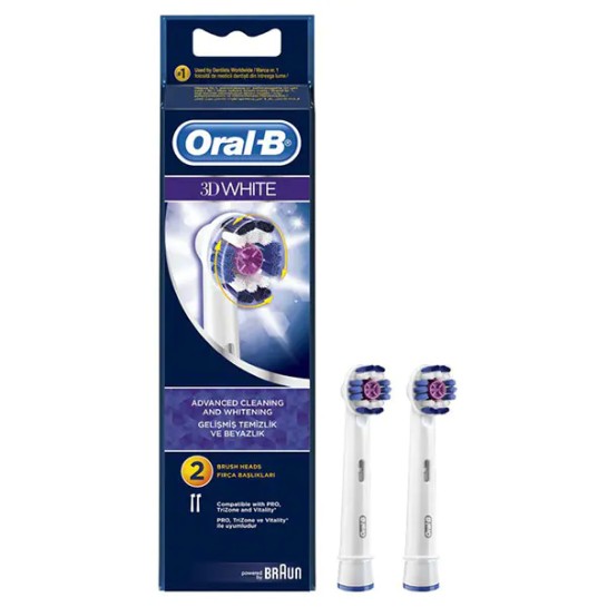 Oral B rezervă periută electrică 3D white,  2 bucăti, Procter & Gamble