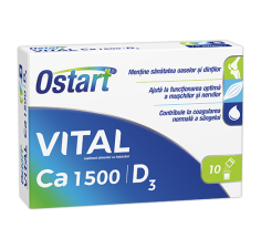 Ostart Vital Ca 1500 + D3, 10 plicuri, Fiterman