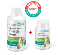 Otet de mere concentrat 90 capsule + 30 capsule, Rotta Natura