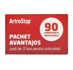 Pachet Artrostop Colagen, 3 x 30 comprimate, Stada