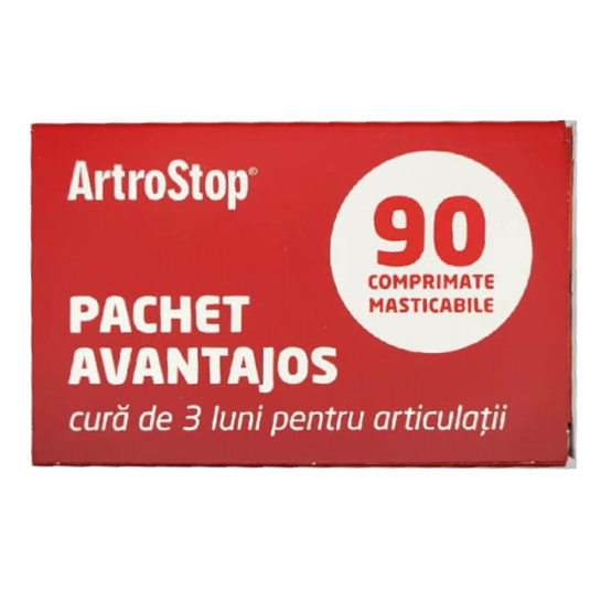 Pachet Artrostop Colagen, 3 x 30 comprimate, Stada 