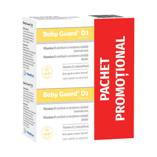 Pachet Baby Guard D3, 40+40 capsule, MagnaPharm