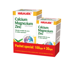Calcium Magnezium Zinc, 100+30 tablete promo, Walmark