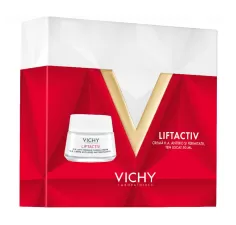 Pachet Promotional Vichy Liftactiv ha crema antirid ten uscat 50ml + crema noapte 15ml + mostre