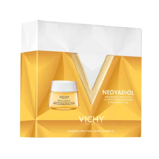 Pachet Promotional Vichy  Neovadiol crema menopauza crema zi cu efect de refacere si redare a fermitatii  50ml + crema neovadiol noapte 15ml + mostre