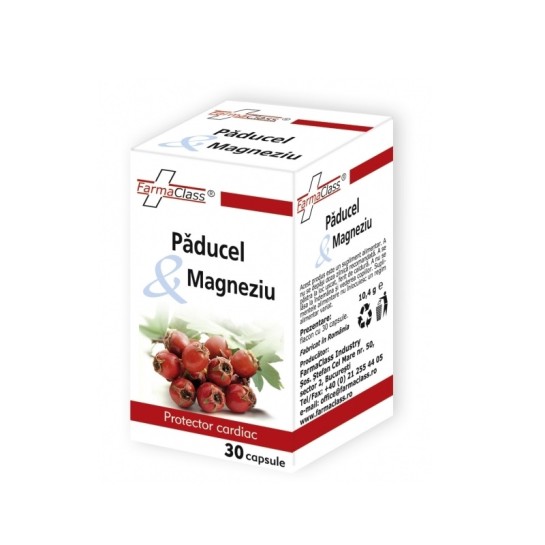 Paducel & magneziu 30 capsule, FarmaClass