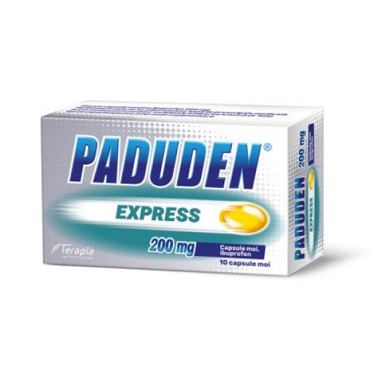 Paduden express, 200 mg, 10 capsule moi, Terapia