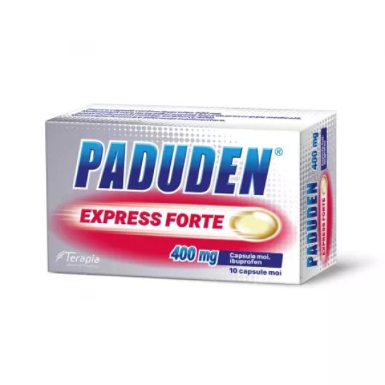 Paduden express forte, 400 mg, 10 capsule moi, Terapia