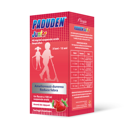 Paduden Junior, 40mg/ml suspensie orală, 100ml, Terapia