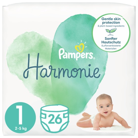 Pampers 1 harmonie 2-5kg, 26 bucăti