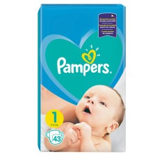 Pampers 1 new baby 2-5kg, 43 bucati