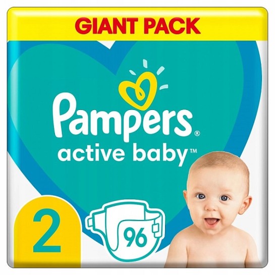 Pampers 2 active baby 4-8kg, 96 bucăti