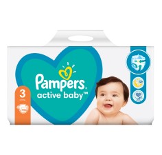 Pampers 3 active baby 6-10kg, 104 bucati