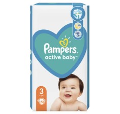 Pampers 3 active baby 6-10kg, 58 bucati