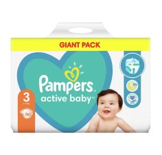 Pampers 3 active baby 6-10kg, 90 bucati