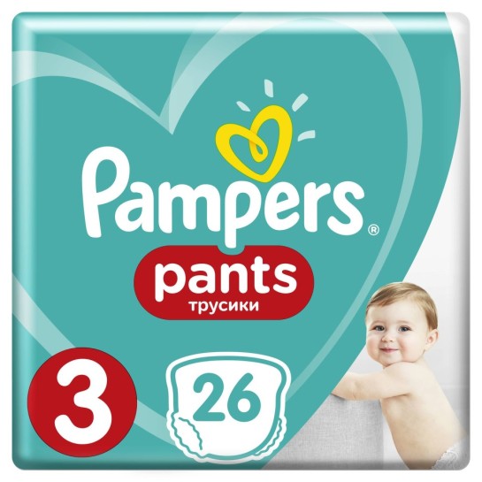 Pampers 3 pants active baby 4-9kg, 26 bucăti
