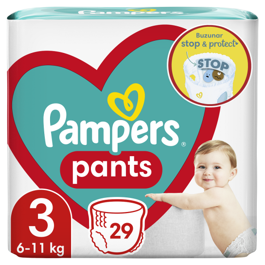 Pampers 3 pants active baby 6-11kg, 29 bucăti