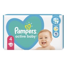Pampers 4 active baby 9-14kg, 49 bucati