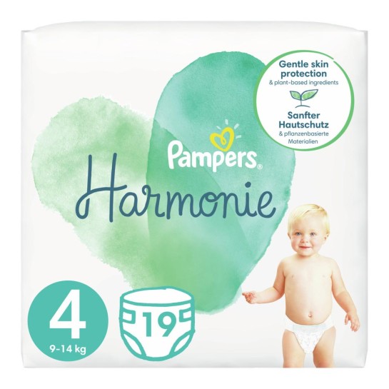 Pampers 4 harmonie 9-14kg, 19 bucăti