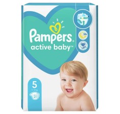 Pampers 5 active baby 11-16kg, 21 bucati