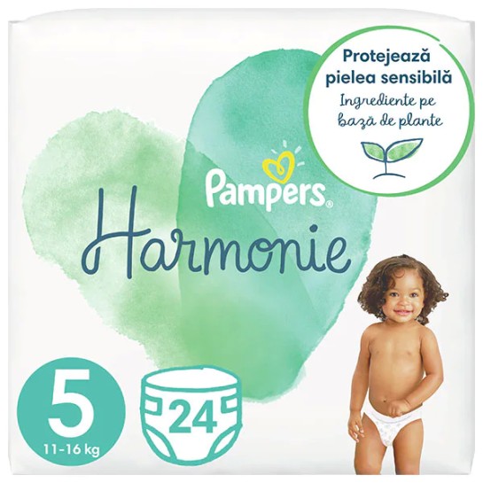 Pampers 5 harmonie 11-16kg, 17 bucăti