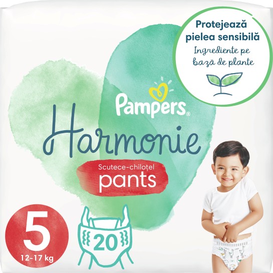 Pampers 5 pants harmonie 12-17kg, 20 bucăti
