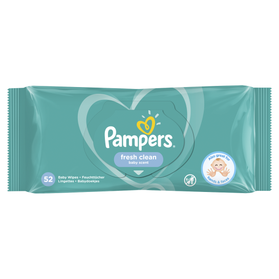 Pampers servetele umede fresh clean, 52 bucăti