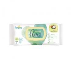 Pampers servetele umede cocos pure, 42 bucati
