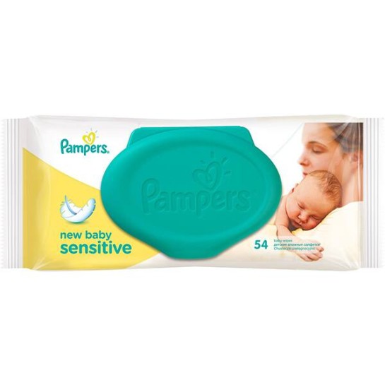 Pampers servetele umede new baby sensitive, 54 bucăti