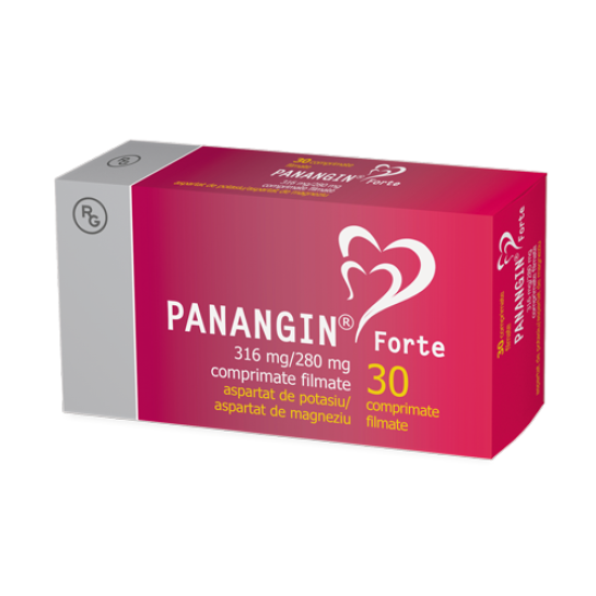 Panangin forte, 316mg/280mg, 30 comprimate filmate, Gedeon Richter