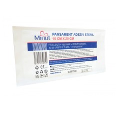Pansament adeziv steril, 10cm x 20cm, Minut