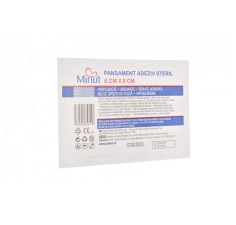 Pansament adeziv steril, 6cm x 8cm, Minut