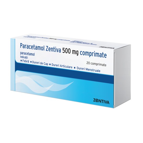 Paracetamol 500 mg comprimate, Zentiva