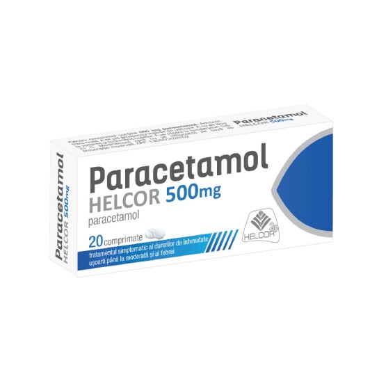 Paracetamol, 500mg, 20 comprimate, Helcor