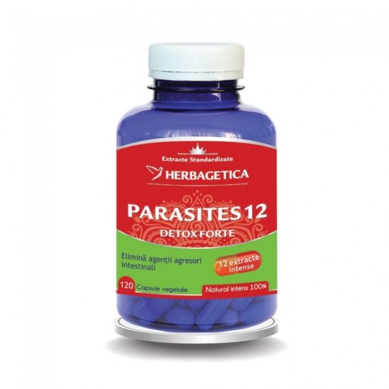 Parasites 12 detox forte 120 capsule, Herbagetica