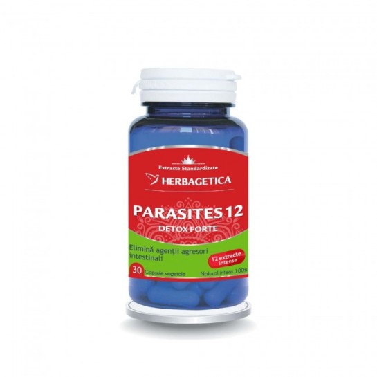 Parasites 12 detox forte 30 capsule, Herbagetica
