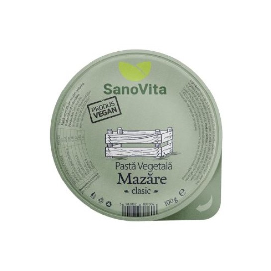 Pastă vegetală din mazăre galbenă 100g, SanoVita