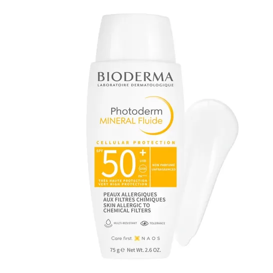 Photoderm Mineral, fluid mineral cu SPF50+, 75g, Bioderma