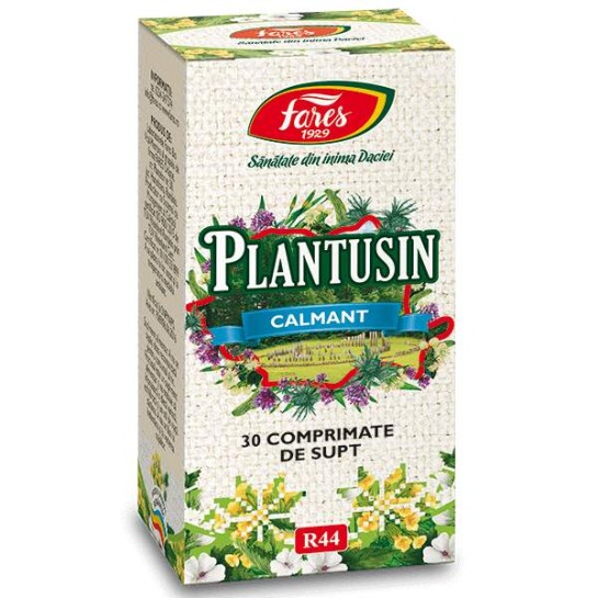 Plantusin calmant, R44, 30 comprimate, Fares