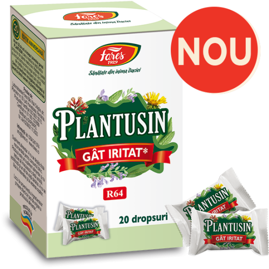 Plantusin gat iritat, R64, 20 dropsuri, Fares