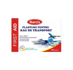 Plasturi pentru rau de transport, 10 bucati, Narcis