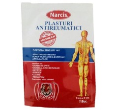 Plasturi antireumatici, 6cm x 9cm, Narcis